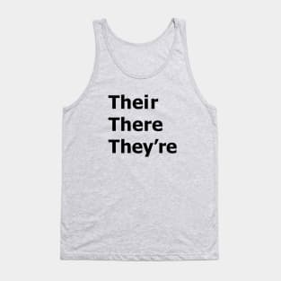 Their There They're Tank Top